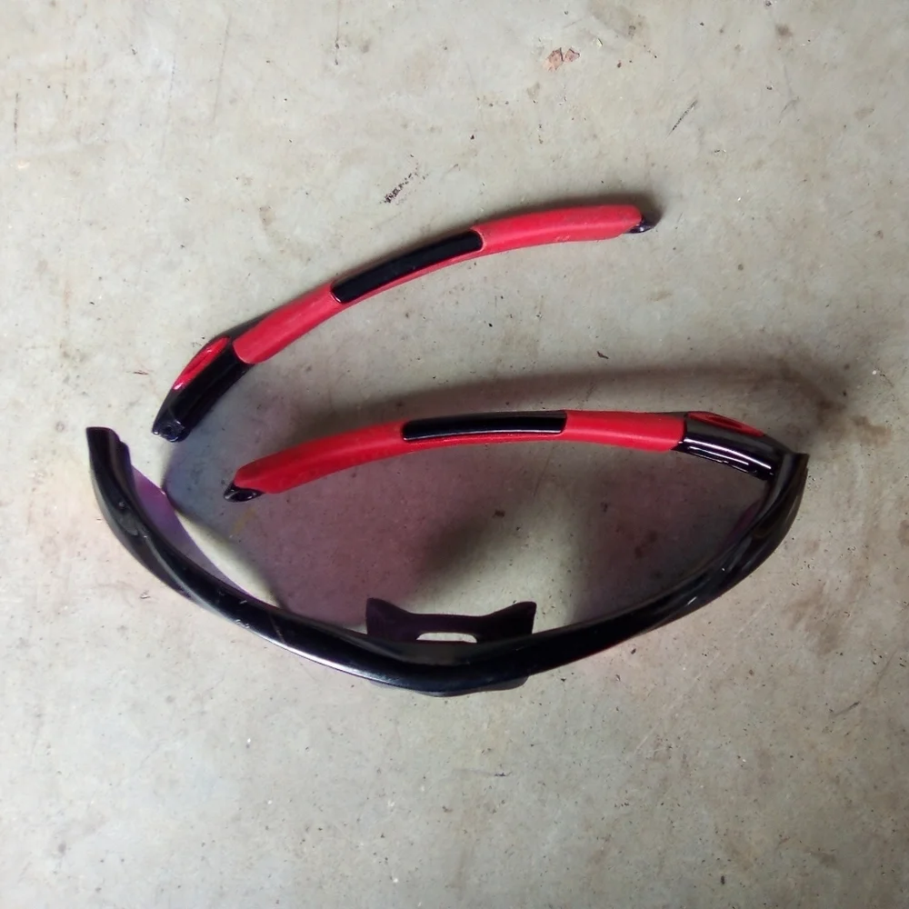 Sporty Red and Black Sunglasses
